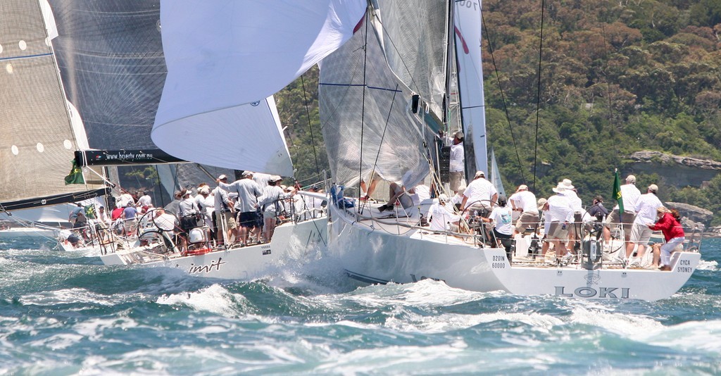 Loki ducks behind Limit - SOLAS Big Boat Challenge © Crosbie Lorimer http://www.crosbielorimer.com