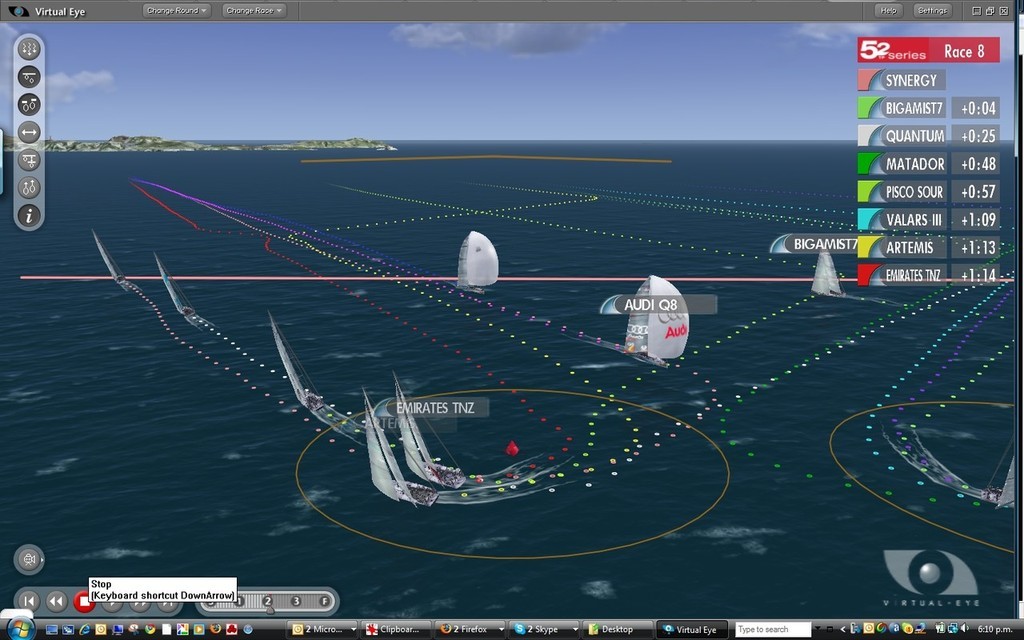 3- Emirates Team NZ passes between Artemis and the mark when she was not entitled to room © ARL Media http://www.arl.co.nz/