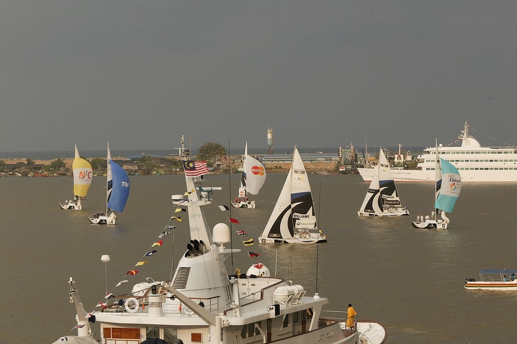 Match racing and superyachts, Monsoon Cup 2007 © Guy Nowell http://www.guynowell.com