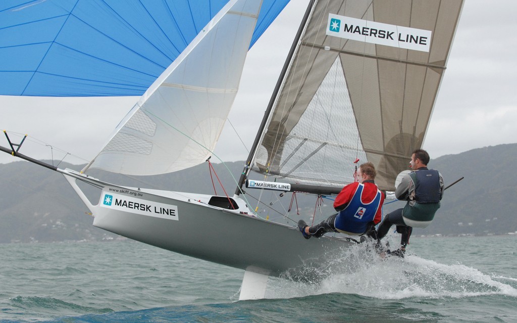 Maersk Line, Race 7, 12ft Interdominion Championships, Worser Bay photo copyright Garrick Cameron http://www.studio5.co.nz/ taken at  and featuring the  class