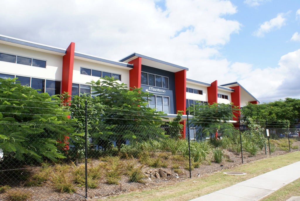 Maritimo HQ on Waterways Drive, Coomera. The award-winning Maritimo 52 and 60’s are built here. Other models are produced at the Hope Island facility. photo copyright courtesy of the enterprises . taken at  and featuring the  class