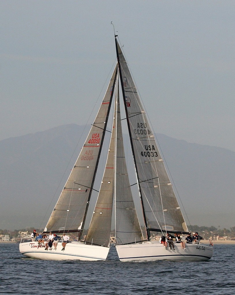 Head to head action from last year’s Midwinter Regatta  © Rick Roberts 