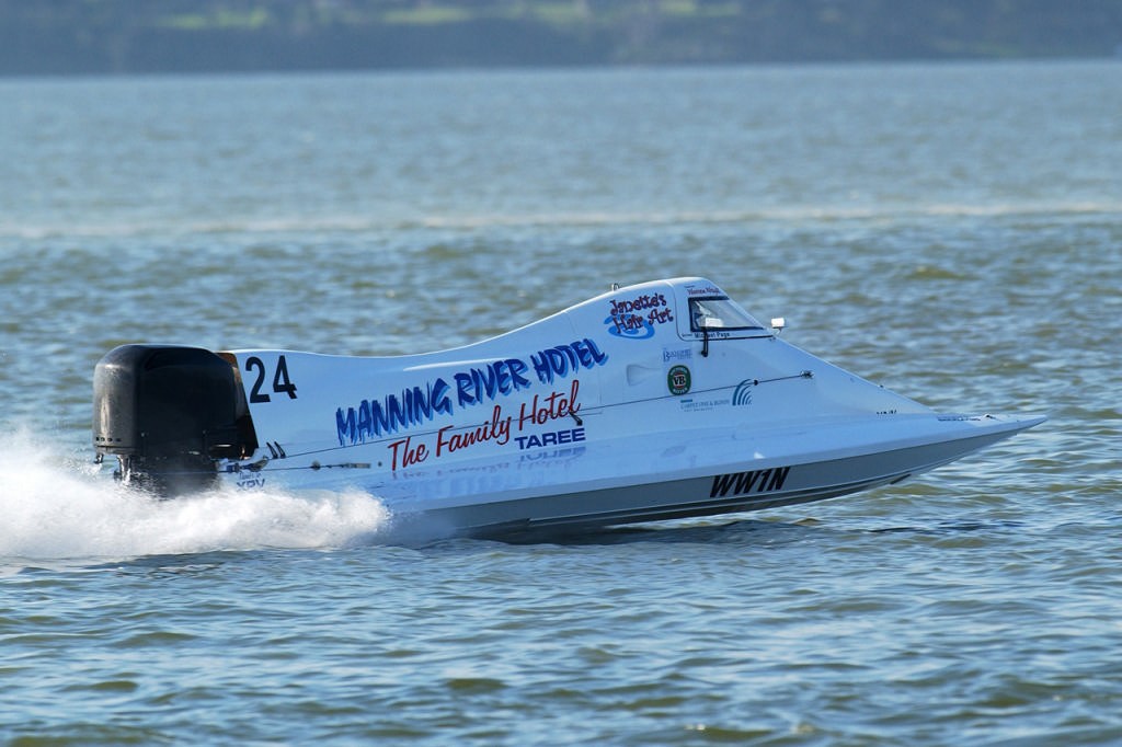 Michael Page's F2000 Page Racing - 2997 Australian F1 Super Boats Round 2 at Toukley photo copyright Theo Spykers  taken at  and featuring the  class
