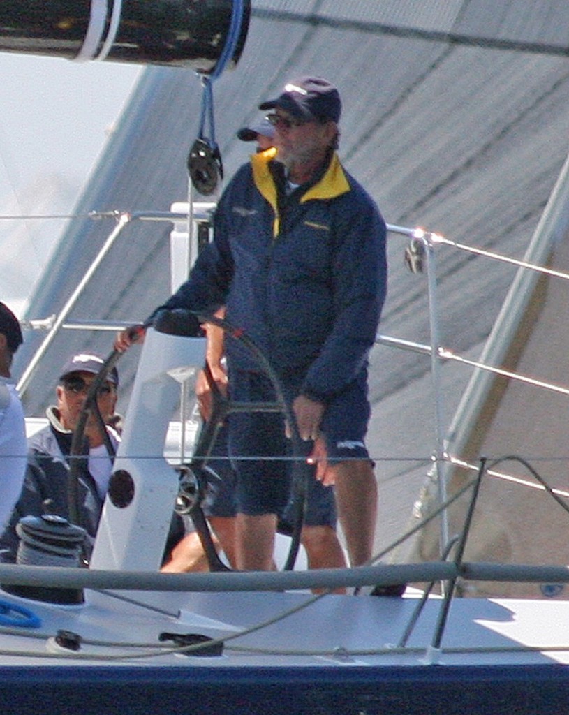 Mike Campbell at the helm of his Kernan 70, Peligroso, during the 2005 Long Beach Race Week photo copyright Rich Roberts http://www.UnderTheSunPhotos.com taken at  and featuring the  class