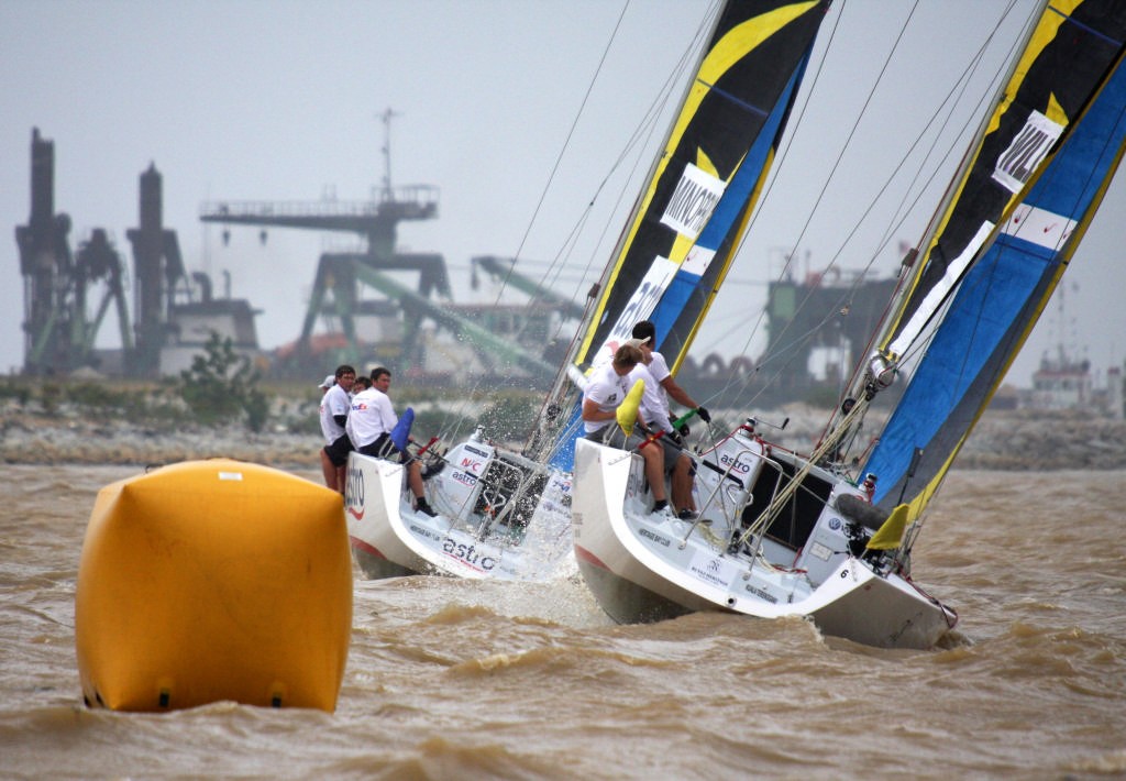 Minoprio leads the way from Williams. Semi finals. Day 5 Monsoon Cup 2008 photo copyright Sail-World.com /AUS http://www.sail-world.com taken at  and featuring the  class