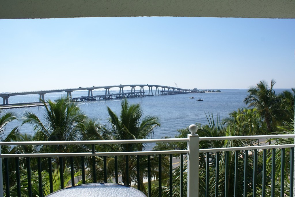 Just in case readers think my job is easy, this was the dreadful outlook from my ’suite’ at the Sanibel Harbour Resort and Spa just off Fort Myers, Florida. © Bob Wonders