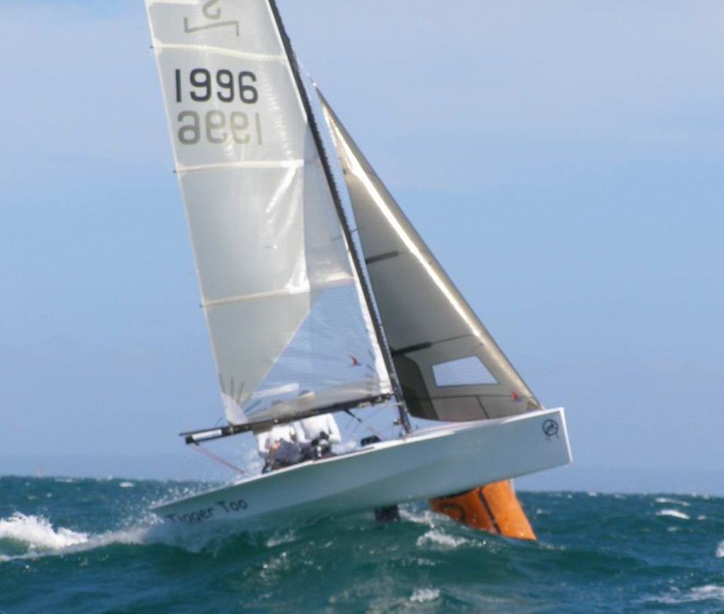NS14 #1996 flying -Nationals Black Rock  Jan 2008 photo copyright Sail-World.com /AUS http://www.sail-world.com taken at  and featuring the  class