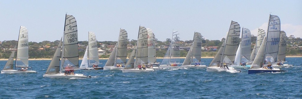 NS14 fleet-Nationals Black Rock  Jan 2008 photo copyright Sail-World.com /AUS http://www.sail-world.com taken at  and featuring the  class