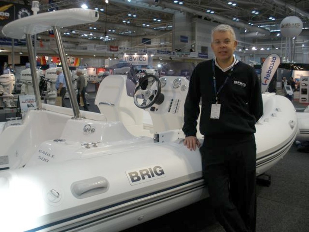Neil Webster, owner of Sirocco Marine, satisfied with results at SIBS. photo copyright MIAA taken at  and featuring the  class