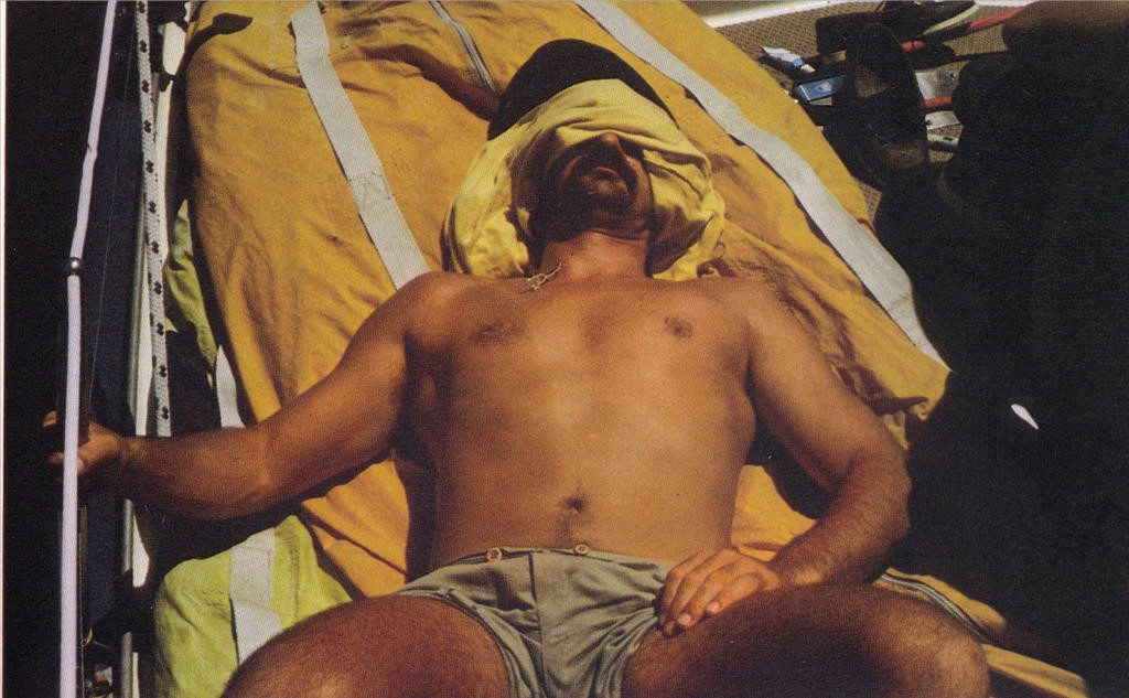 Newt works on his sun tan © Ceramco NZ