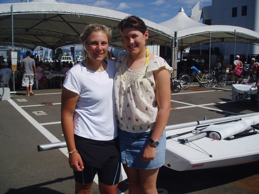 Top two Australians in the lead in under 17 group - Ashley Stoddart and Alexandra South © SW