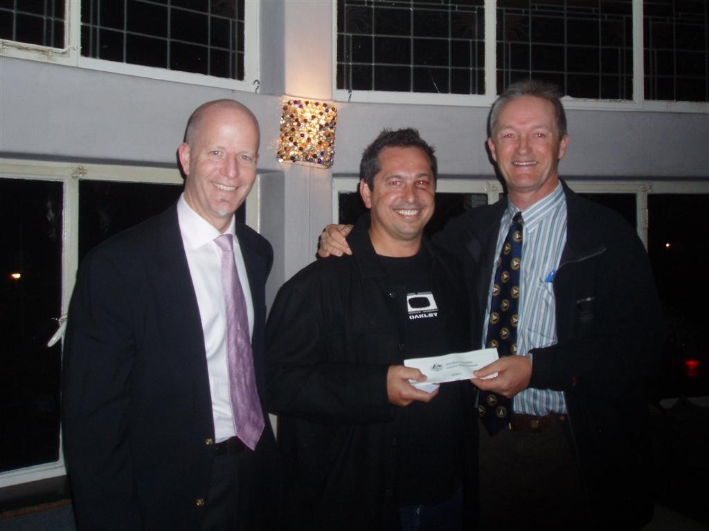 Peter Rasmussen Trade Commissioner Western Europe, Robert Larder TMQ,  Alistair Murray Ronstan. photo copyright AIMEX  taken at  and featuring the  class