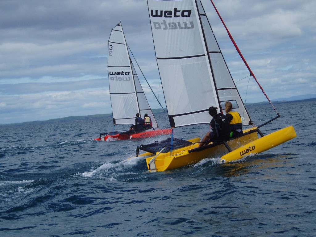 Good performance even in relatively light winds. photo copyright Wetamarine taken at  and featuring the  class
