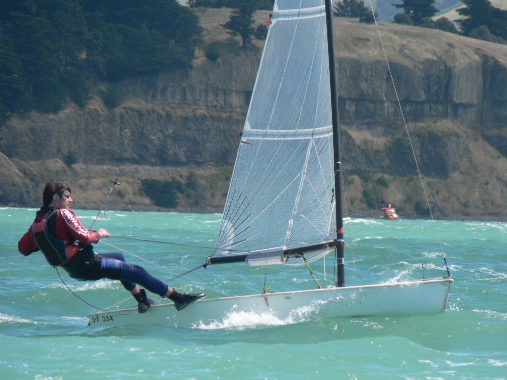 Nick James upwind - a promising young South Islander © Event Media