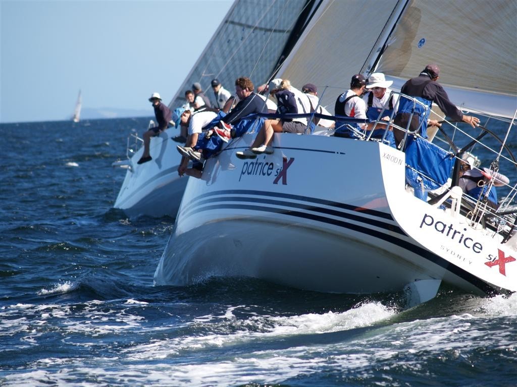 Patrice Six puts her competitors under pressure.  - Huon Aquaculture Sailing South Regatta photo copyright Jane Austin taken at  and featuring the  class