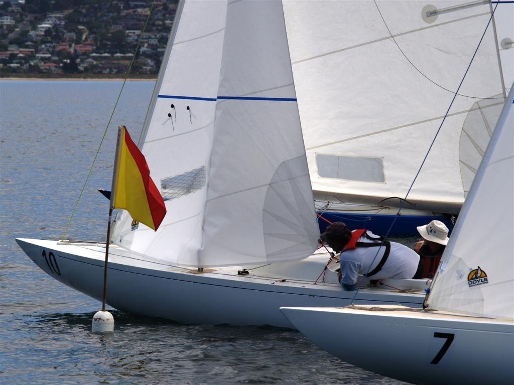 Kirribilli II holds out Freycinet on the start line of Race 5 - Prince Philip Cup photo copyright Jane Austin taken at  and featuring the  class