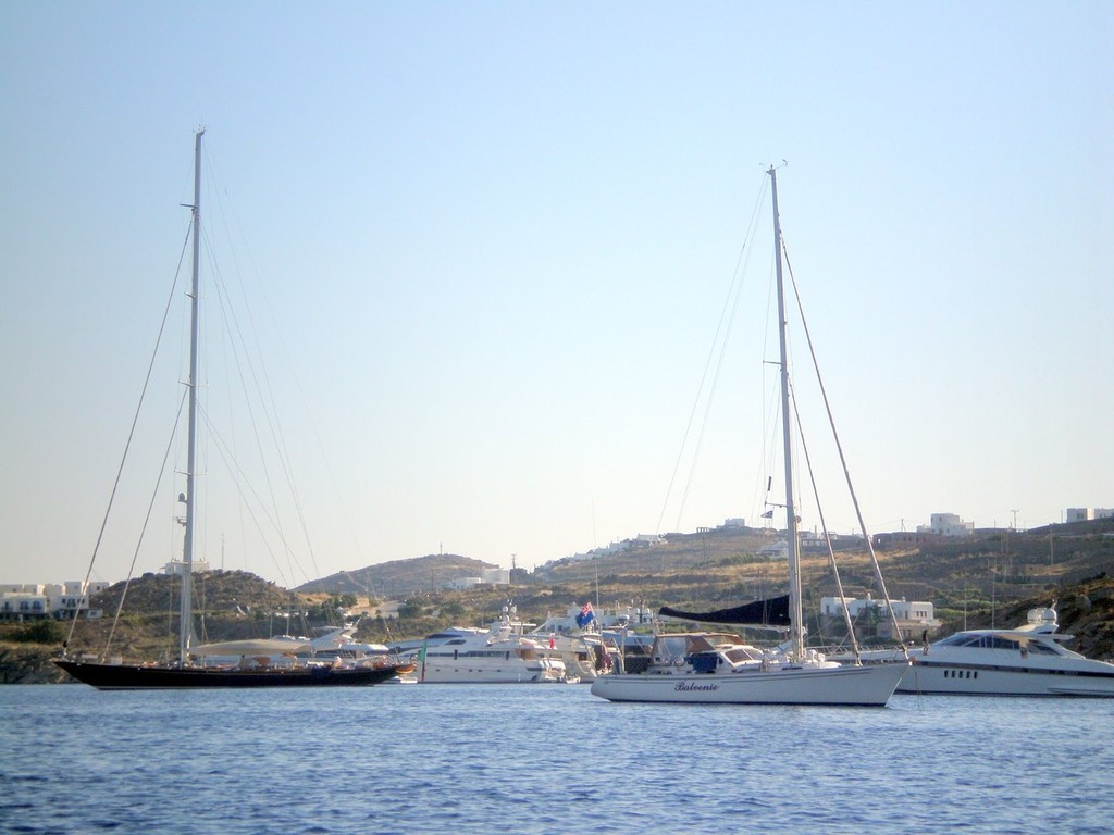 Balvenie looking rather small among the superyachts photo copyright Yacht Balvenie taken at  and featuring the  class