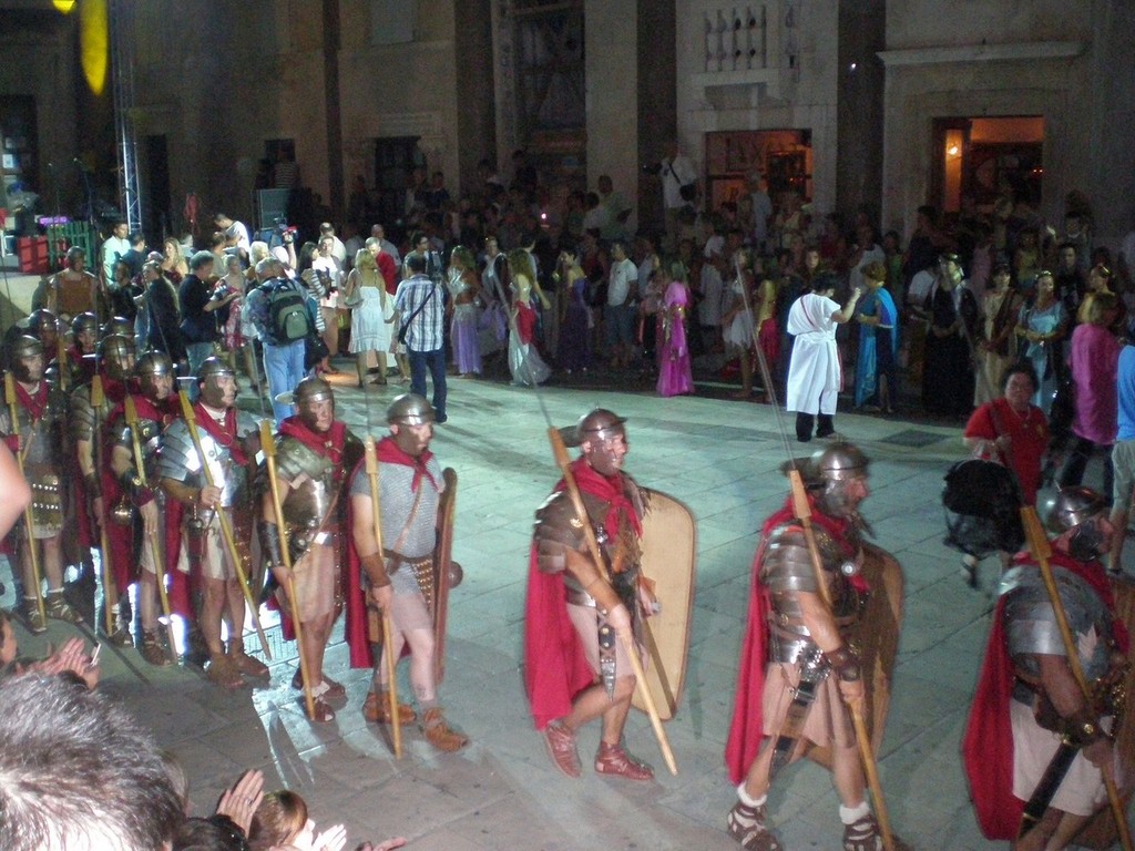 Roman centurions during the re-enactment of the Roman invasion of Split © Yacht Balvenie