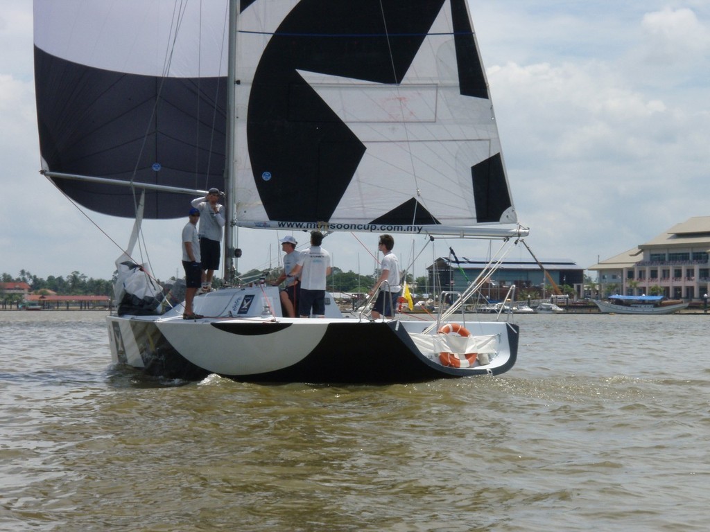 BlackMatch in the 2007 Asian Match Racing Championships. Their win has gained the young team automatic entry to the Monsoon Cup © Event Media