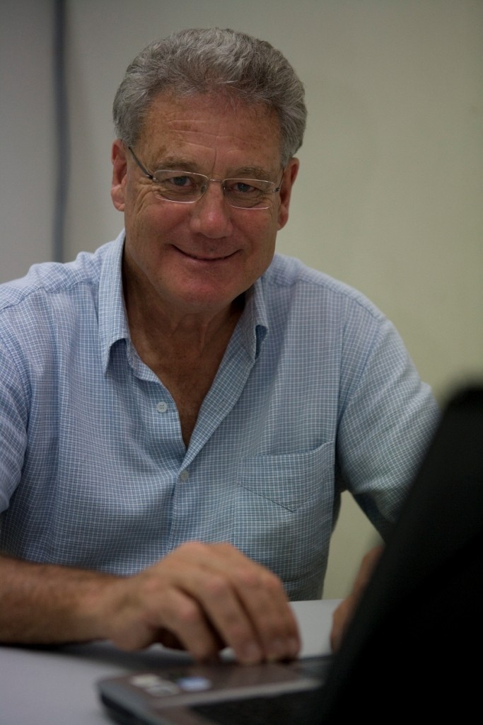 PJ Montgomery, the voice of the Americas Cup - Monsoon Cup 2008 photo copyright Gareth Cooke Subzero Images/Monsoon Cup http://www.monsooncup.com.my taken at  and featuring the  class