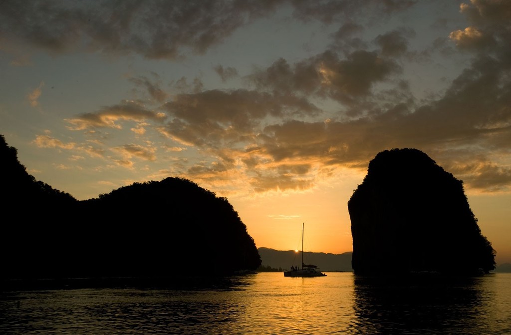 Sunrise at Chong Lat. Phang Nga Bay Regatta 2010. © Guy Nowell http://www.guynowell.com