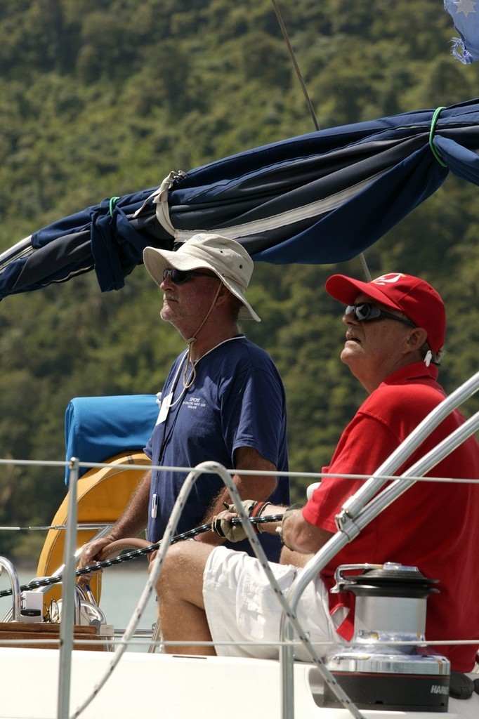 Six Senses Phuket Raceweek 2008. Andy Dowden, Race Committee Chairman (left) and Gren Fordham, Regatta Organiser and CEO Image Asia (right) competing in the Club Charter class on board Simone.   © Guy Nowell http://www.guynowell.com