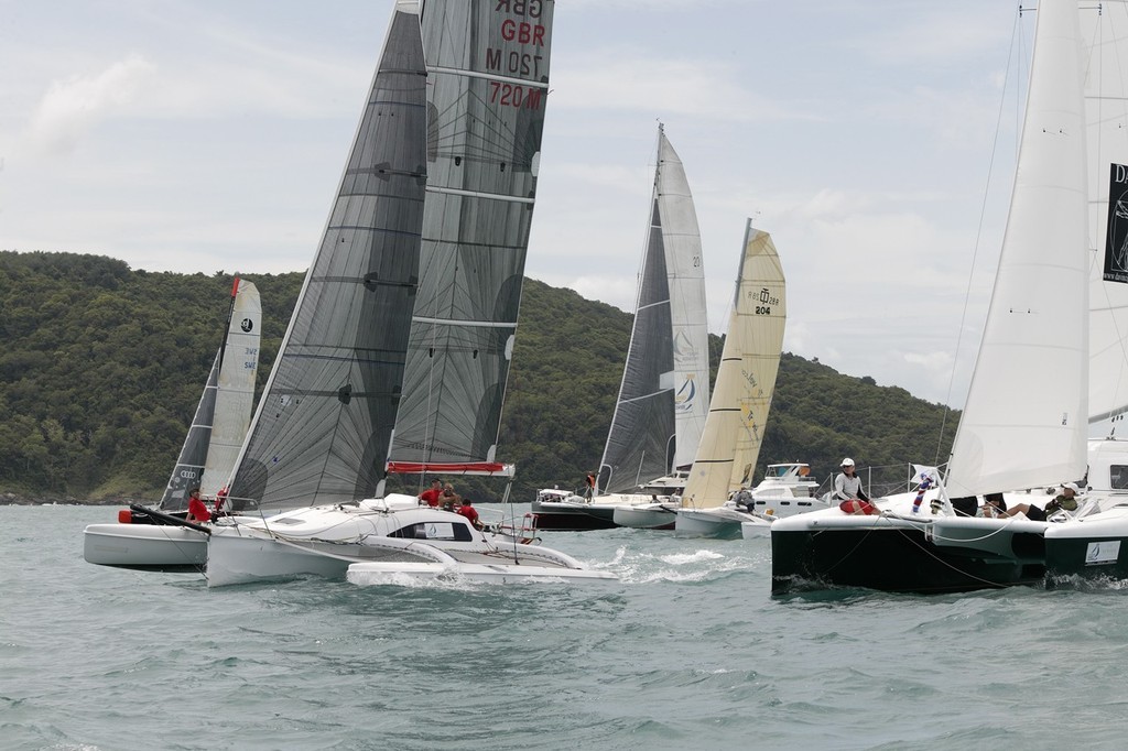 Six Senses Phuket Raceweek 2009. Multihull division start. photo copyright Guy Nowell http://www.guynowell.com taken at  and featuring the  class