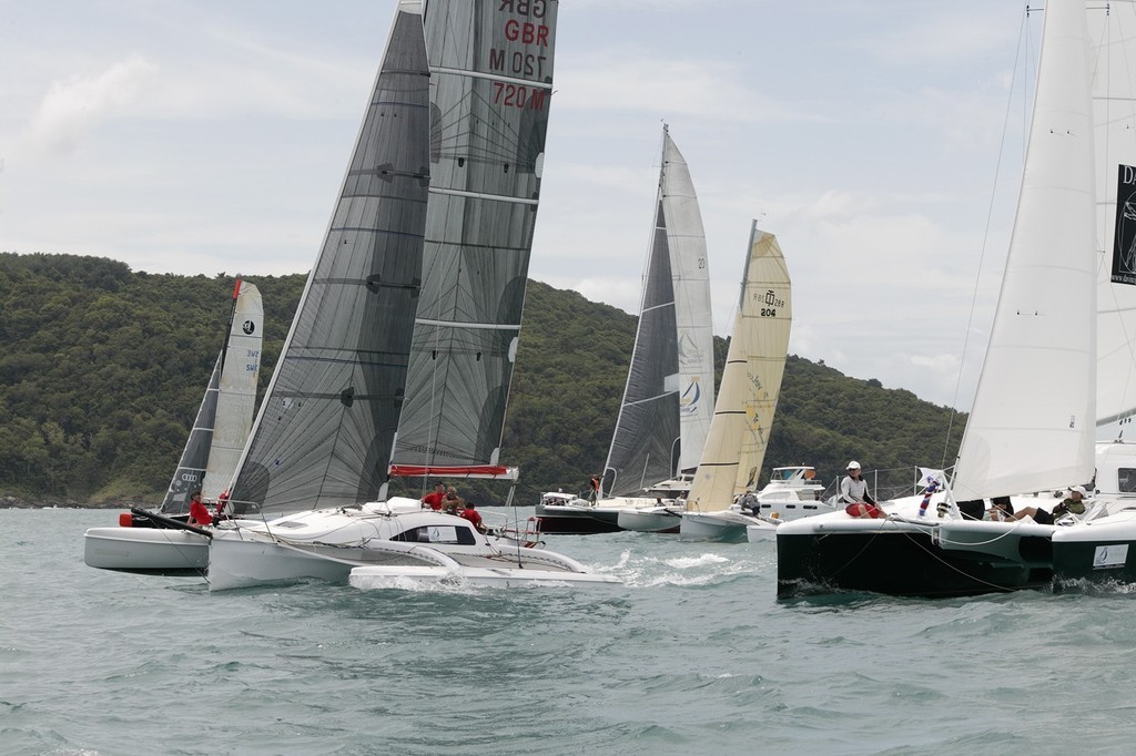 Six Senses Phuket Raceweek 2009. Multihull division start.  © Guy Nowell http://www.guynowell.com