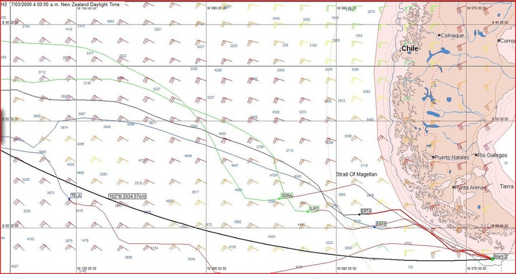 Positions at 1600hrs GMT on 16 March - Volvo Ocean Race © Predictwind.com/iexpedition.org www.predictwind.com