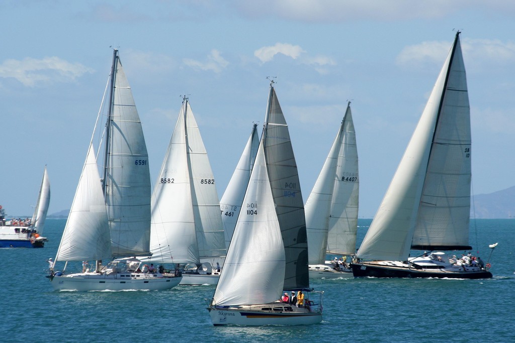 Part of the Cruising fleet approaches the start line - Sunferries Magnetic Island Race Week Day 1 photo copyright Sail-World.com /AUS http://www.sail-world.com taken at  and featuring the  class