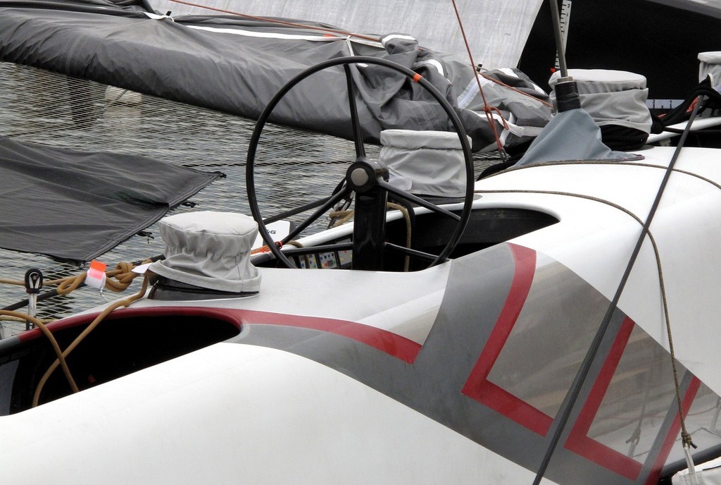 8 - the wheels control the rudder via cables and connectors photo copyright Sail-World (JPJ) www.sail-world.com taken at  and featuring the  class