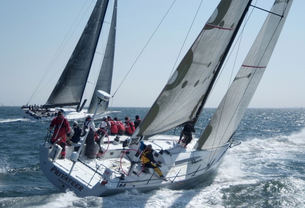The Cookson 50, Privateer with the Cookson built supermaxi, Speedboat, to windward in the 2008 Newport Bermuda Race photo copyright PPL Media http://www.pplmedia.com taken at  and featuring the  class