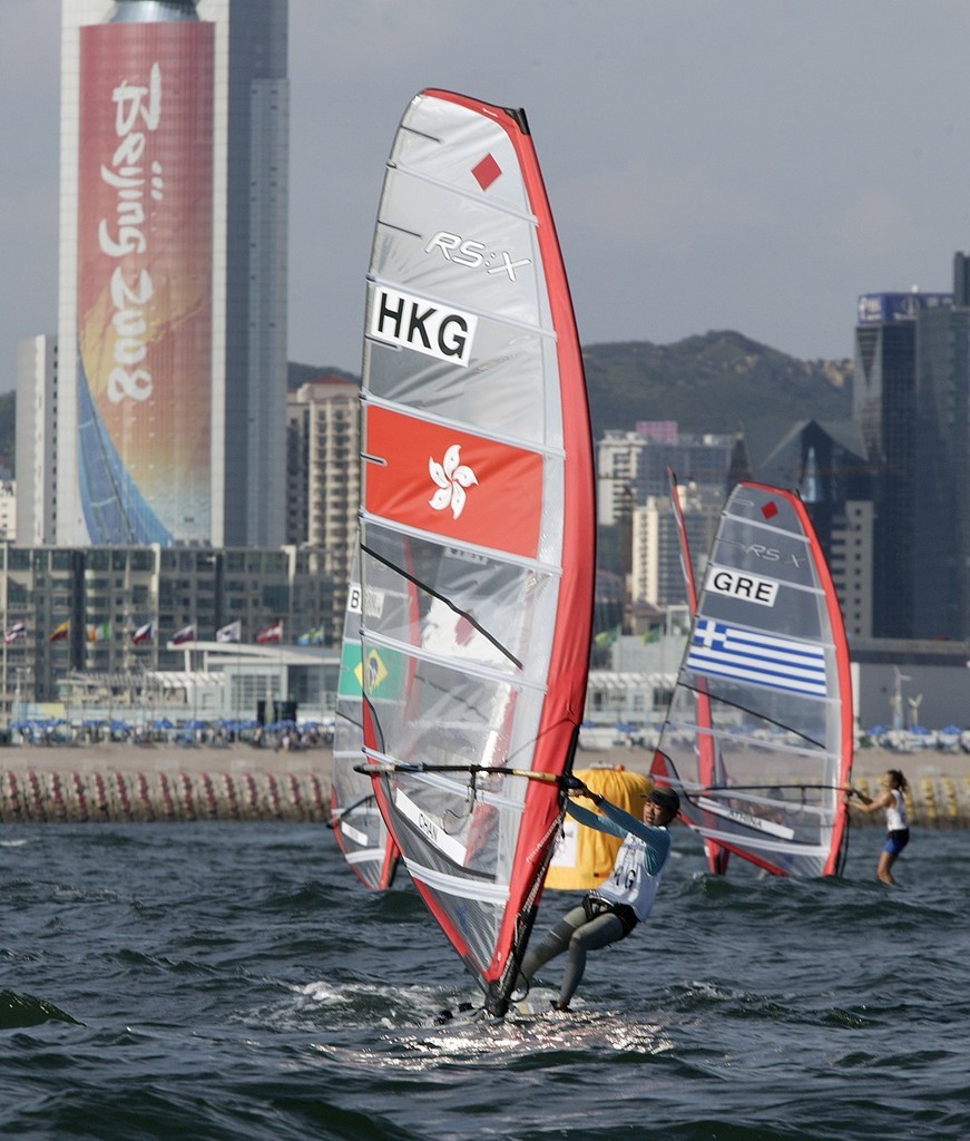 Qingdao Olympic Regatta 2008. Chan Wai Kei (HKG) heading for the finish line.  © Guy Nowell http://www.guynowell.com