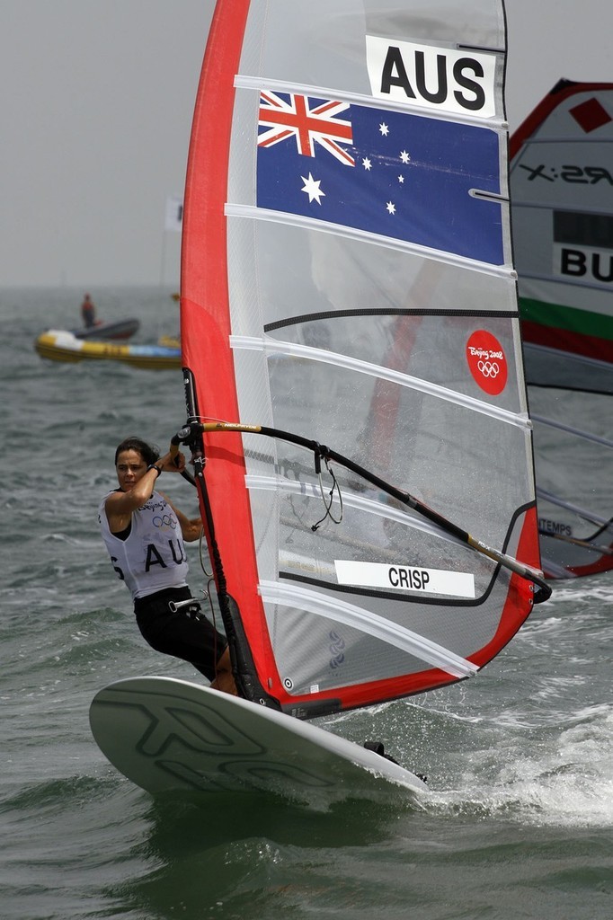 Qingdao Olympic Regatta 2008. RS:X. Jessica Crisp (AUS). © Guy Nowell http://www.guynowell.com
