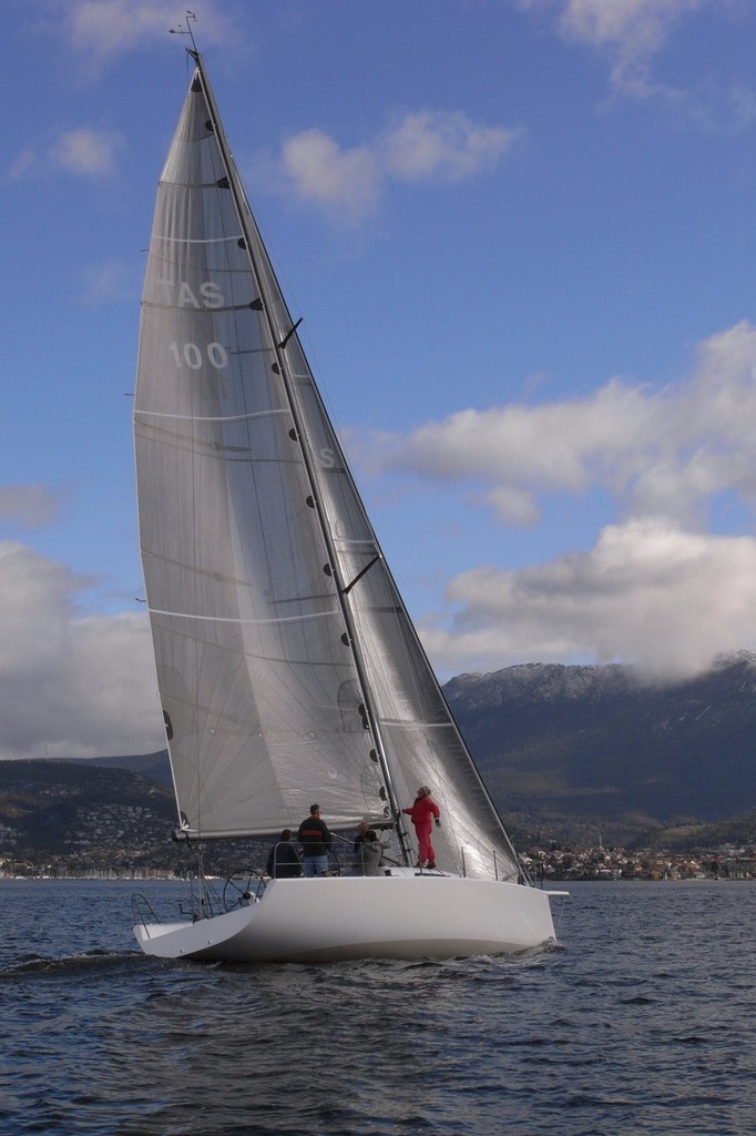 Crotty Dental and Legal, winner of the 2008 Launceston Hobart Race, finished under emergency steering, but still gave the race record a hammering. photo copyright Event Media taken at  and featuring the  class