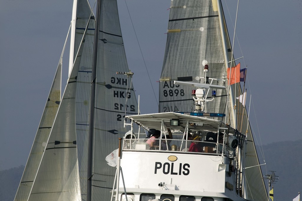 Royal Langkawi International Regatta 2010. Keeping an eye on the start line. © Guy Nowell http://www.guynowell.com