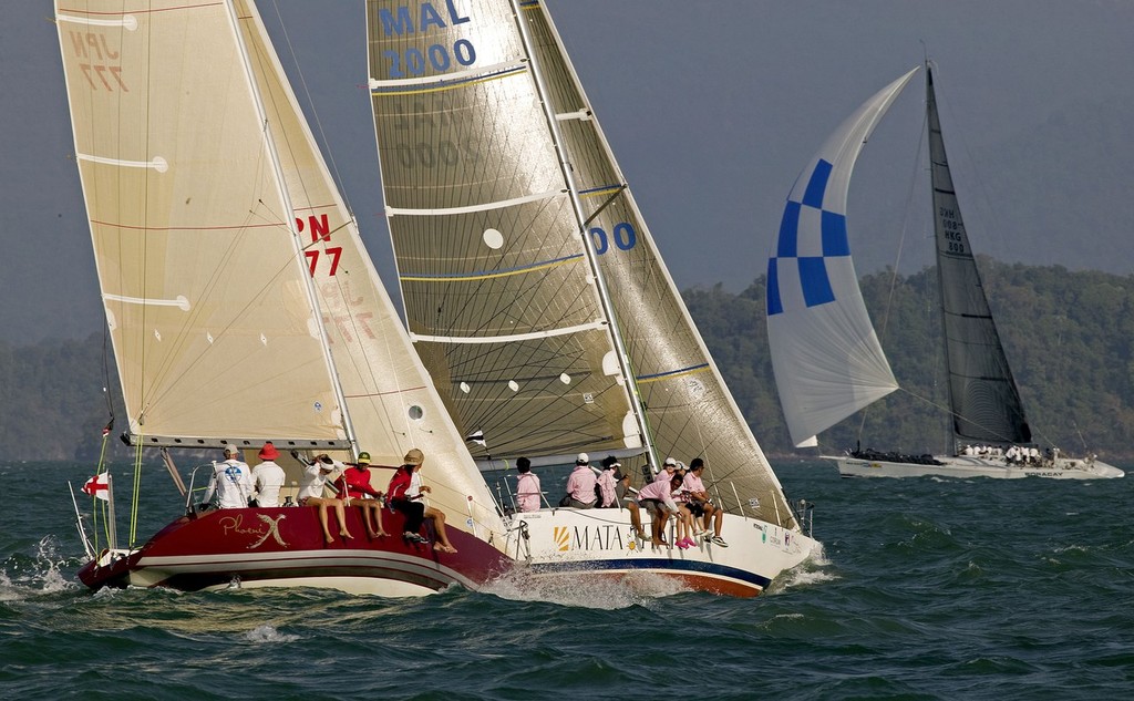 Royal Langkawi International Regatta 2010. IRC 1 start, Phoenix (left) and Mata Hari. © Guy Nowell http://www.guynowell.com