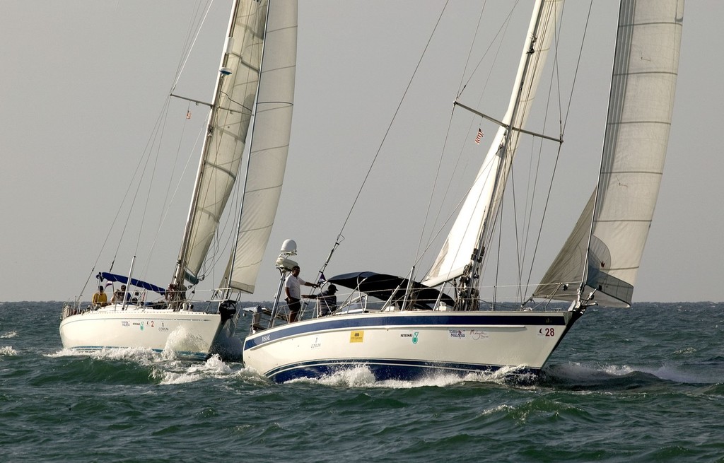 Royal Langkawi International Regatta 2010. Rascal (right) and Astra, Ocean Rover class. photo copyright Guy Nowell http://www.guynowell.com taken at  and featuring the  class