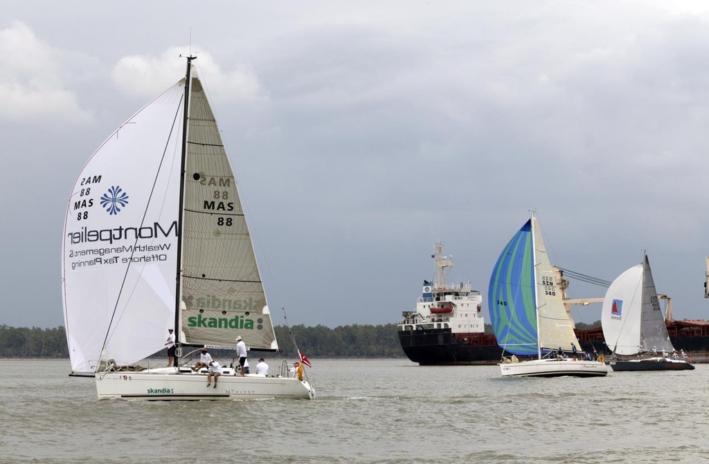 Skandia Endeavour of Whitby, Rapscallion, Mat  Salleh. Raja Muda Selangor International Regatta 2008 © Guy Nowell http://www.guynowell.com