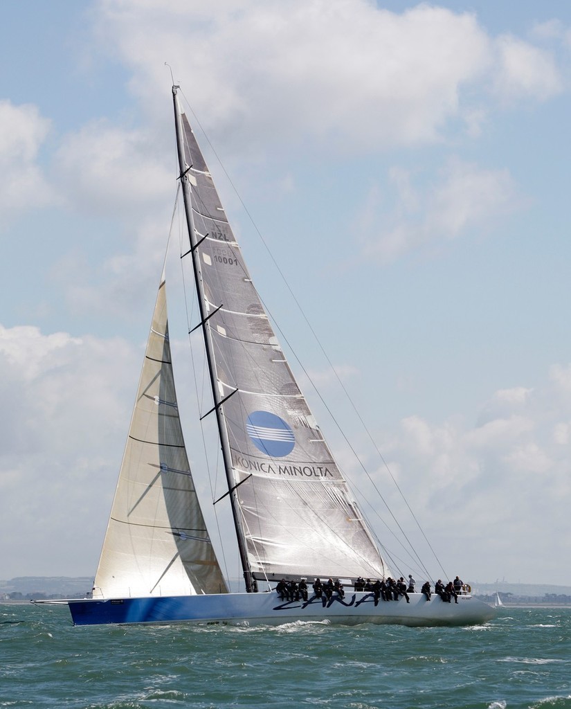 The Bakewell-White supermaxi, Zana, 2008 JP Morgan Round the Island Race photo copyright onEdition http://www.onEdition.com taken at  and featuring the  class