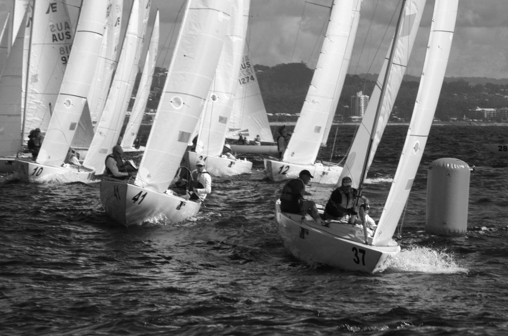 Race 2 - Musto Etchells Australian Winter Championship day 1 photo copyright Sail-World.com /AUS http://www.sail-world.com taken at  and featuring the  class
