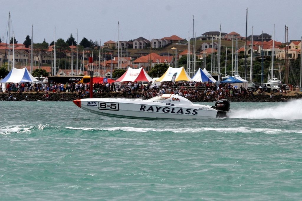 'Rayglass Boats', father and daughter Grant and Kelly Smith aboard, are well aware defending the title won last year will be tough. - offsore action across the tasman photo copyright Phillip Hoskyn taken at  and featuring the  class