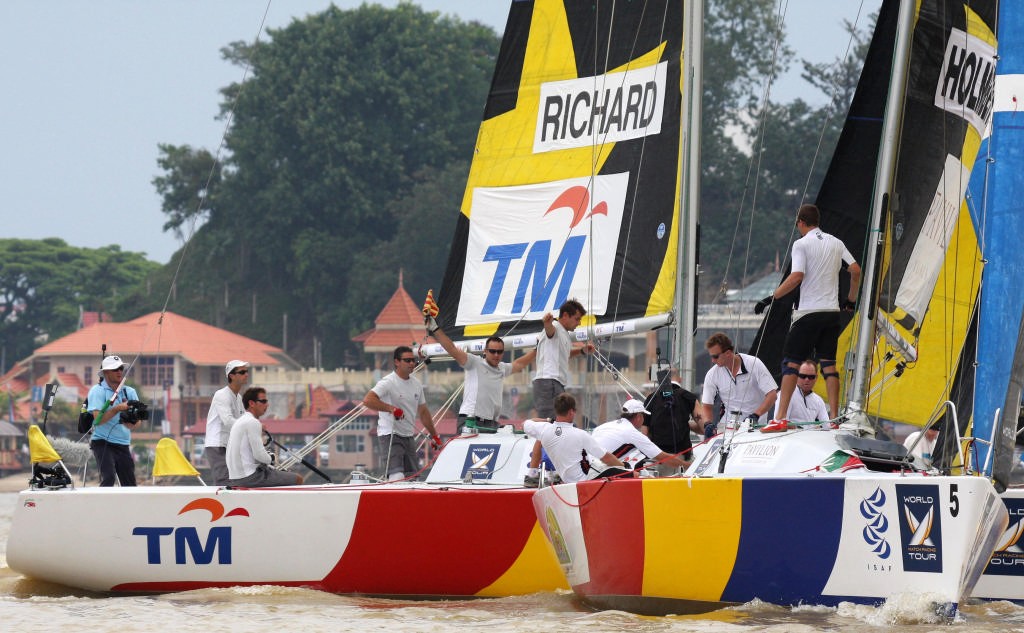 Richard and Holmberg on Day 3. Monsoon Cup 2008 photo copyright Sail-World.com /AUS http://www.sail-world.com taken at  and featuring the  class