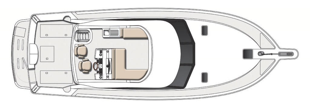 Riviera 41 FlyBridge Deck Plan photo copyright Riviera . http://www.riviera.com.au taken at  and featuring the  class