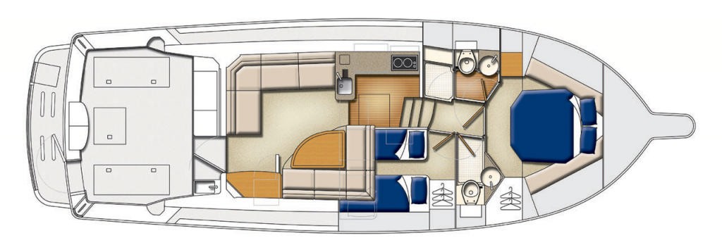 Riviera 41 FlyBridge Interior photo copyright Riviera . http://www.riviera.com.au taken at  and featuring the  class