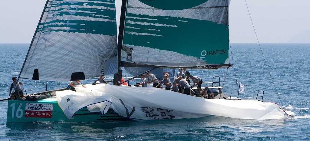 Quantum Racing on the coastal race in Cagliari, Sardinia. photo copyright Ian Roman/Audi MedCup http://2008.medcup.org/home/ taken at  and featuring the  class