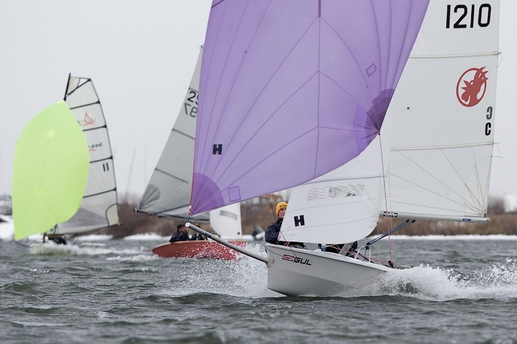 ENGLAND, London, Queen Mary Sailing Club, January 9th 2010, Bloody Mary Pursuit Race, RS 400 1210,  Jim Downer and Jon Price, (Royal Victoria YC) © Ian Roman http://www.ianroman.com