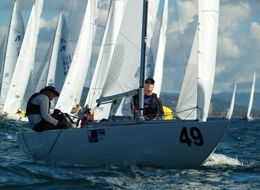 Roulette (Mark Johnson) - Musto Etchells Australian Winter Championship Day 1 photo copyright Peter Duncan http://www.questphoto.net taken at  and featuring the  class