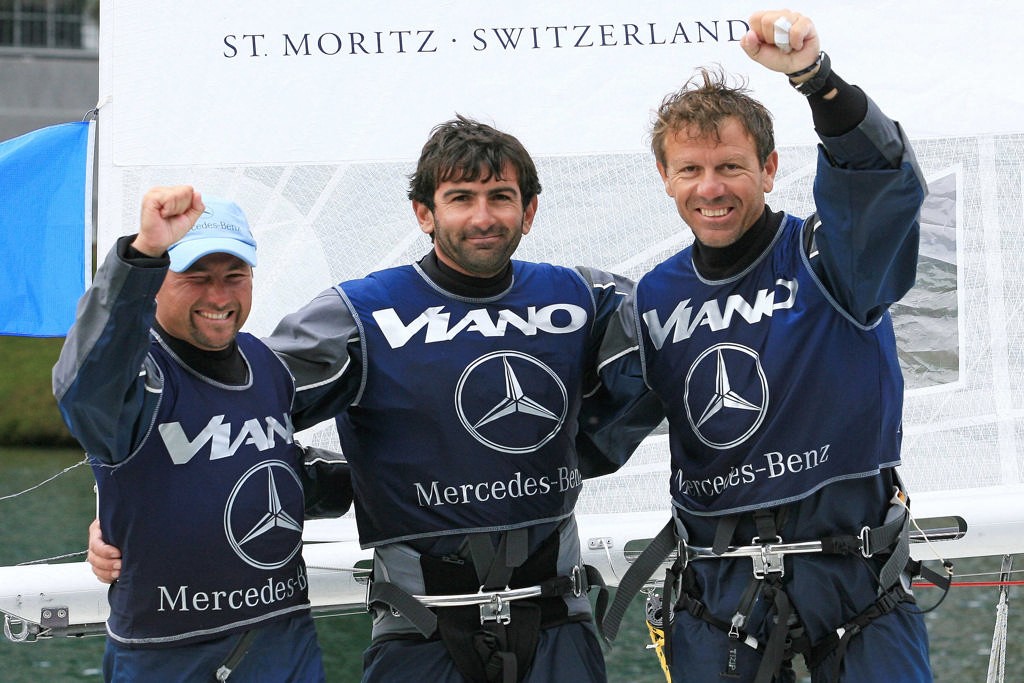 Paolo Cian, Nello Pavoni and Pierluigi Fornelli are longtime friends and crewmembers. (World Tour/Guido Cantini photo) © WMRT http://www.worldmatchracingtour.com