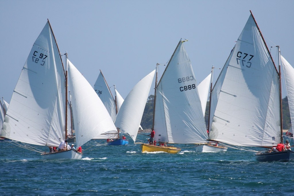 Race 4 - C97, Mystify (C888) & Barracouta (C77)  - Mercedes-Benz Couta Boat National Titles, Sorrento Sailing Couta Boat Club photo copyright Greg Maunder http://www.gregmaunder.com taken at  and featuring the  class